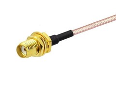 RF coaxial Coax Cable Assembly SMA Female to UHF PL-259 Male 6”