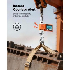 Uimoso Digital Crane Scale 1100 lbs/500 kg Industrial Heavy-Duty Hanging Scale