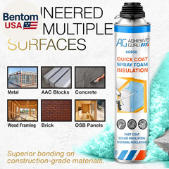 Adhesive Guru Quick Coat Closed Cell Spray Foam Insulation Kit(36X32.8Oz-720 Brd