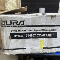 6 Rolls DYMO 4XL Direct Thermal Shipping Labels 4×6 1744907 Compatible 220/Roll