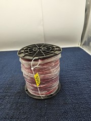 18 AWG Red Wire Spool 500 Feet Length 1000V Moisture Resistant