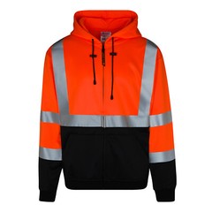 2 Pack Everyday ANSI Class 3 9oz Full-Zip Sweatshirts /Hoodie