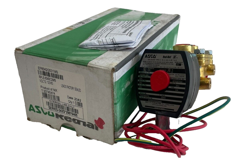 NEW ASCO EF8342G001MS SOLENOID VALVE 120/60