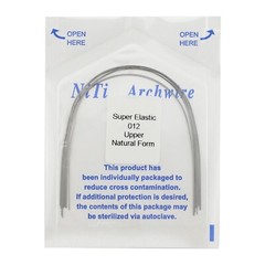 100pcs Orthodontic Arch Wire Niti Round Rectangular Super Elastic Natural Arcos
