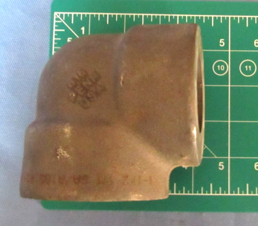 New 1-1/2″ Socket Weld, SW, 90° Elbow Carbon Steel CS Class 9000 A105 1.5″ USA