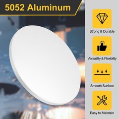 Aluminum Disc 4″(100mm) Dia 0.24″(6mm) Thick, Round 5052 Aluminum Sheets