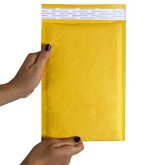 UOFFICE Kraft 200 Kraft Bubble Mailers 7.25×12″ – #1 Self-Seal Padded Envelopes