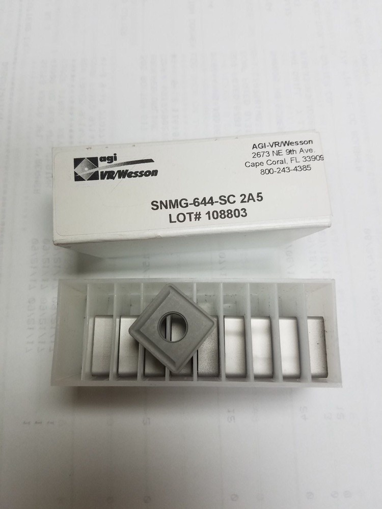 SNMG-644-SC 2A5 Stump Cutter Insert VR WESSON PKG of 10