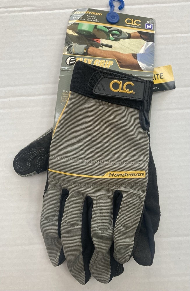 Work Gloves CLC 125 Handyman Flex Grip Padded Medium Stretch NEW