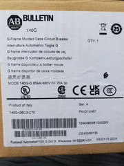 New 140G-G6C3-C70 Allen Bradley 140G 125A Frame Molded Case Ckt-Bkr