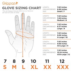 PIP Grippaz 8 Mil Nitrile Disposable Gloves, Fish Scale Grip, Blue, 3XL