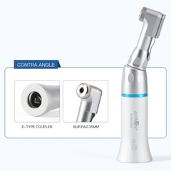 Dental Slow Low Speed Straight+Contra Angle+Air Motor Handpiece Kit 4 Holes USA