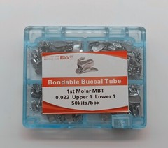 50 Sets Dental Orthodontic Buccal Tube 1st 2nd Molar Roth MBT 022 Mesh Base