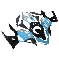 Blue Silver Full Fairings Kit for Kawasaki Ninja 400 EX400 2018-2023 ABS Plastic