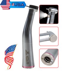 NSK Ti-MAX X95L Style Dental 1:5 LED Fiber Optic Contra Angle Handpiece Red Ring