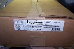 NEW DUAL-LITE LITEFORMS LN4XRW LED EXIT SIGN 120/277 VAC NEMA 4X RAINTIGHT