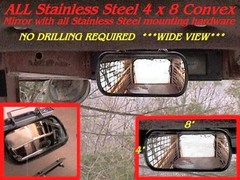 WIDE ANGLE MIRROR SKIDSTEER Equipment Loader Skid Steer Fits cat bobcat gehl etc