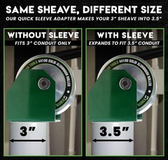 Staten Tools 441 – 3-1/2″ SHEAVE SLEEVE Adapter / Turns your 3″ Sheave – 3 1/2″
