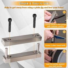 Hardened File Guide with Carbide Surface For Knife Making Knife Maker Tool 2”