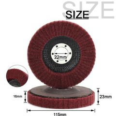 10x 4.5″ Nylon Flap Wheels Polishing Buffing Pad Grinding Disc for Angle Grinder
