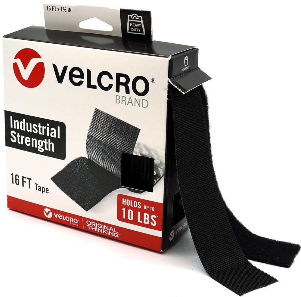 VELCRO Brand Heavy Duty Tape 16 Foot Roll Strong Sticky Back Adhesive Strip