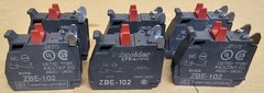 Telemecanique/Schneider ZBE-102 Contact Block (lot of 6)