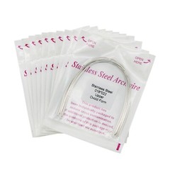 100 Pcs Dental Orthodontic Stainless Steel Recrangular Arch Wire Ovoid Form