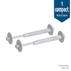 Compact® Coreless Spindle for ASI Dispenser by GP PRO (), 50012, Gray, 2 Spindle