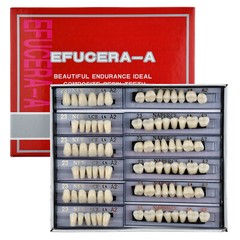 168Pcs Acrylic Resin Denture #23 Dental Upper Lower Shade A2 Teeth Set NEW