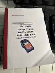 Thermo Scientific RadEye G20-10 X-ray Radiation and Gamma Detector Complete Case