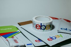 39 Ebay Branded Shipping Supplies STARTER KIT Box Large Poly Tape Tissue Postcar