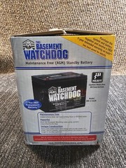 The Basement Watchdog BW-27AGM Maintenance Free AGM Standby Pump Battery