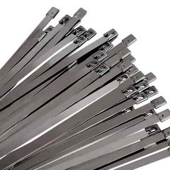 Metal Zip Ties 304 Stainless Steel Heavy Duty Cable 198-400lb 8″ 12″ 18 24″ 36″