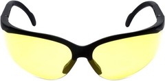 Full Rim Adjustable Safety Glasses with Yellow Tint for Indoor and Outdoor Use