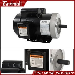 5HP Electric Motor 3450RPM Single Phase 208-230V 56C Frame 5/8″ Shaft 60HZ TEFC