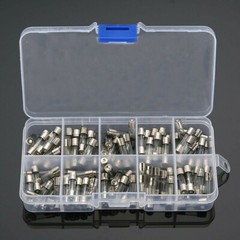 100Pcs 5x20mm Quick Blow Glass Tube Fuse Assorted Kits Fast Action Glass Fuses