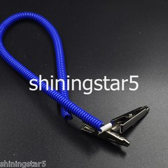 1 Pc Dental Patient Plastic Bib Clips Chains Napkin Holder Flexibl Coil Stretchy