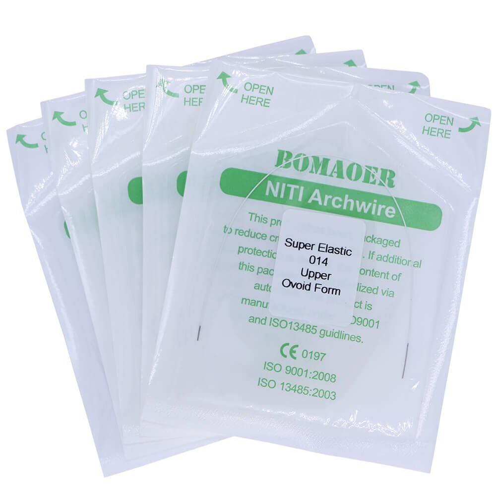 5 Pack Dental Orthodontic Invisible Super Elastic Niti Arch Wire 014 Upper Round
