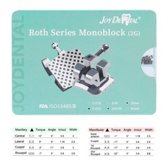 20Sets Dental Orthodontic MIM Monoblock Brackets Mini Roth 0.022″ Hooks AZDENT