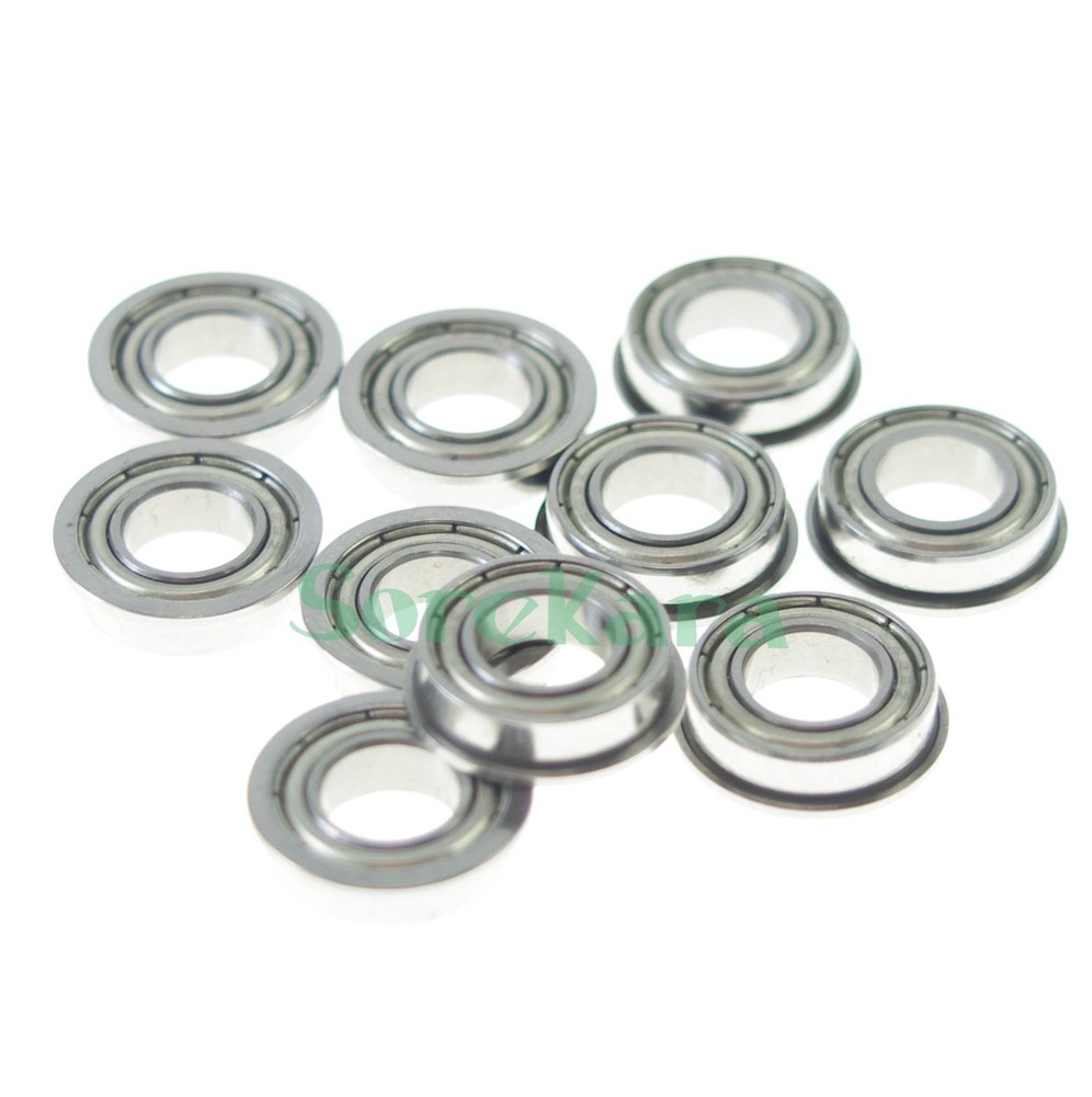 10pcs 1.5 x 4 x 2mm F681xZZ Shielded Flanged Model Ball Flange Bearing