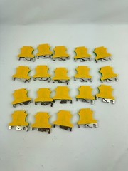 x(19) Pcs USLKG2.5 Ground Circuit Connection Terminal Block DIN Rail Mounted