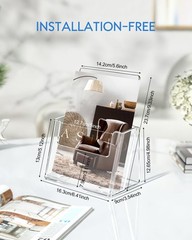 Acrylic Brochure Holder 6 x 9 inch, 4 Pack Flyer Holder Compatible with 4 x 6…