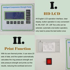 Paper Compression Strength Tester Cardboard Breaking Strength Testing Machine