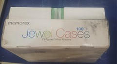 Memorex Jewel Cases 100 Pack Multi Color Slim CD Factory Sealed