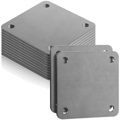 12 Pcs A36 Steel Plate 4×4 Inch 3/8 Inch Diameter