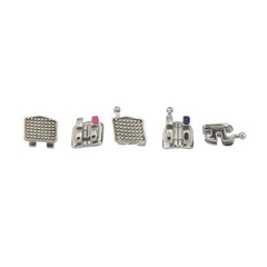 Dental Orthodontic Bracket Braces Metal Mini Roth MBT 018 022 345 Hooks MIM 5-5
