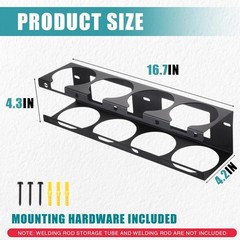 Blulu 1 Pcs Welding Rods Holder Storage Tubes Rack Stick Welding Filler Rod T…