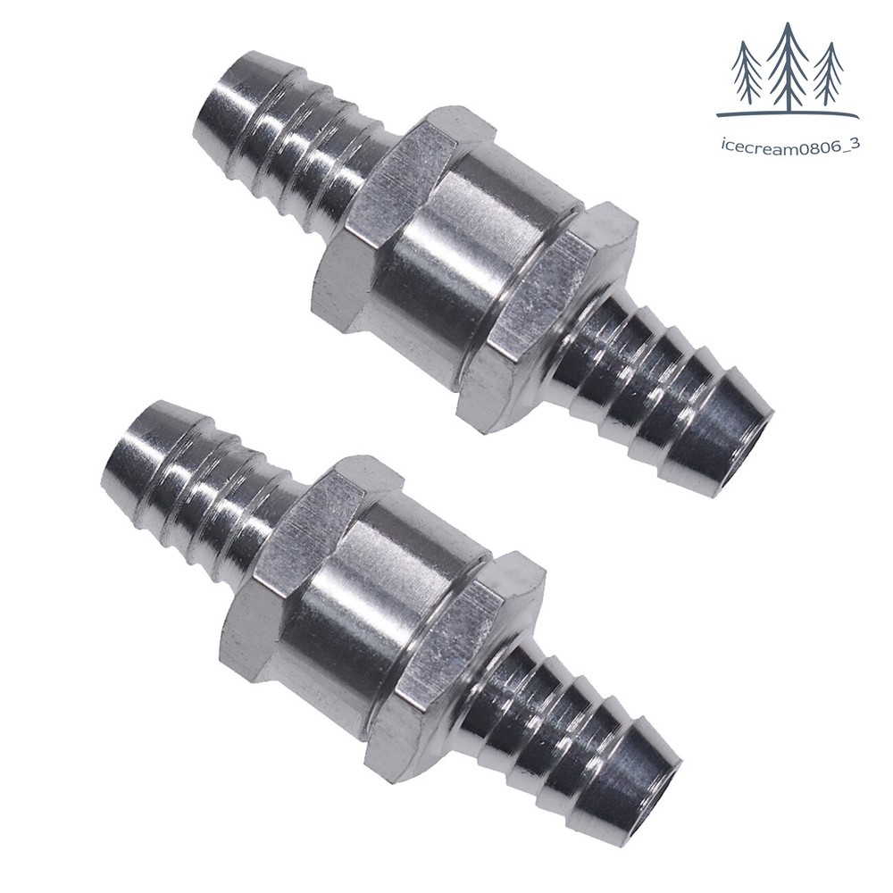 2x 10mm 3/8″ Fuel Line Non-Return One Way Air Fuel Oil Check Valve Diesel Gas