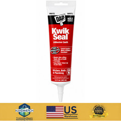 KWIK SEAL White Kitchen Bath Adhesive Caulk 5.5 oz Tub Sink Shower