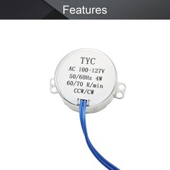 Fielect 2Pcs Synchronous Motor AC 110V 60-70RPM Turntable Motor CW/CCW Direct…
